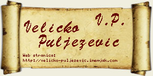 Veličko Puljezević vizit kartica